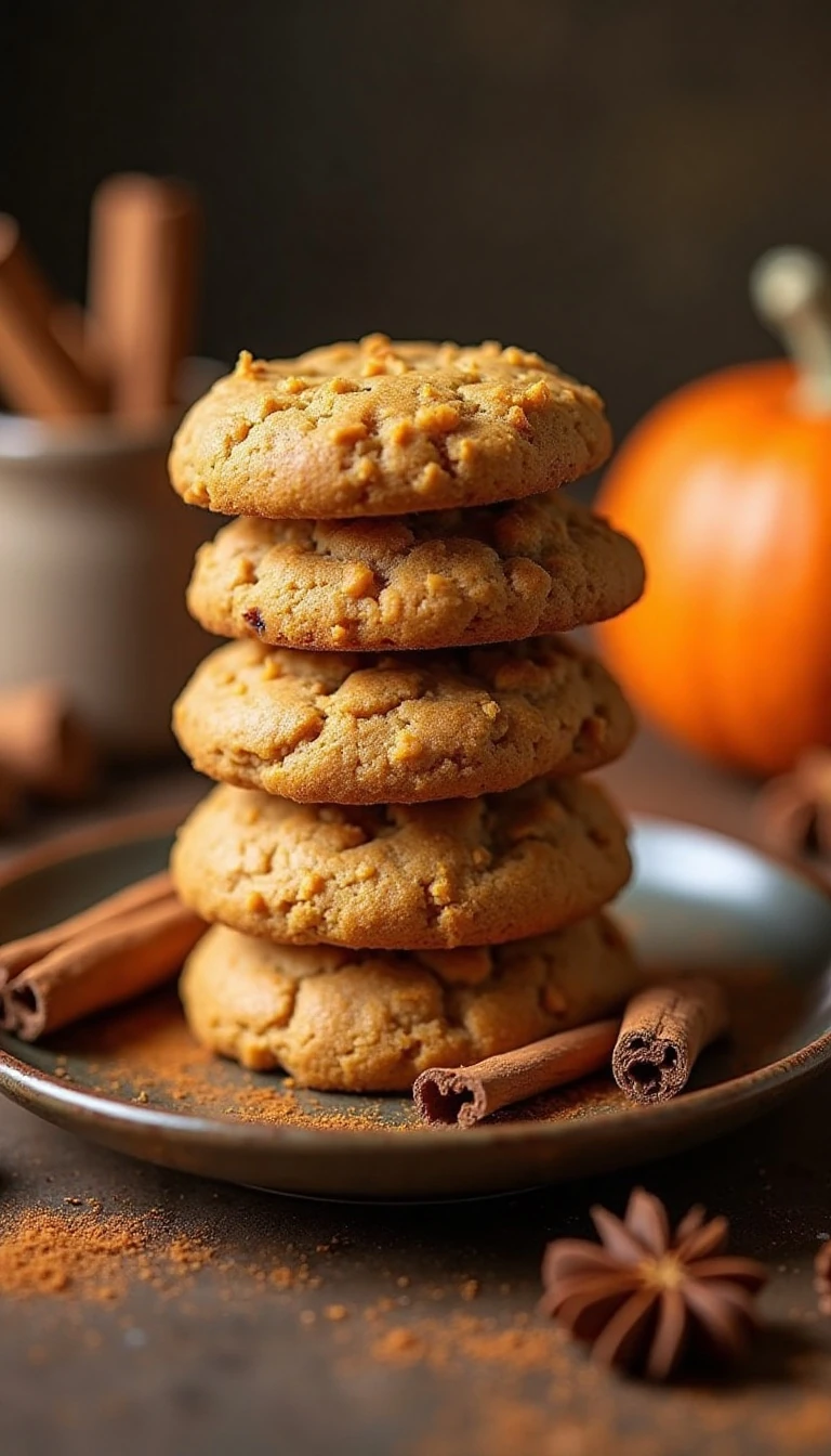 Soft and Chewy Pumpkin Spice Cookies Recipe
