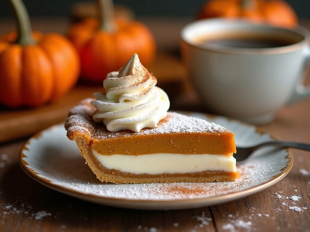 Chilled pumpkin spice scooter pie ready to serve