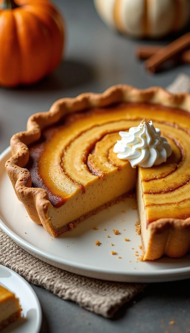 Pumpkin Swirl Pie: A Creamy Twist on a Classic