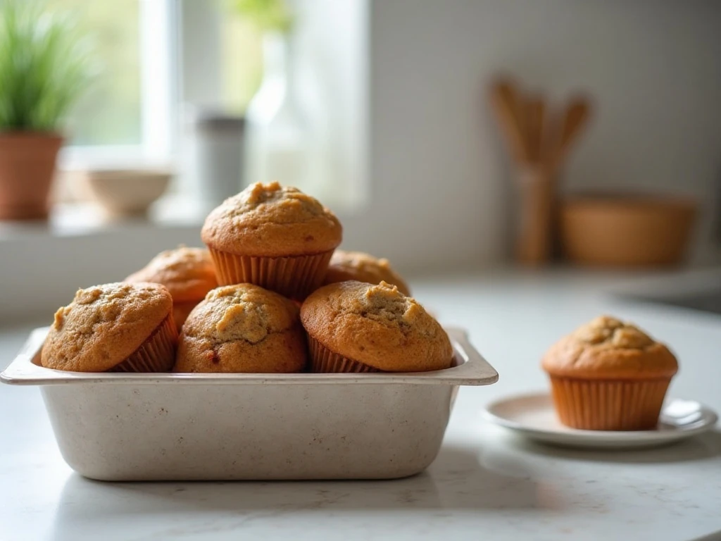 Cinnamon muffins ready for storage and serving