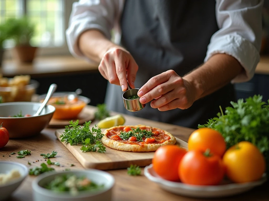 Organized preparation for a quick summer meal