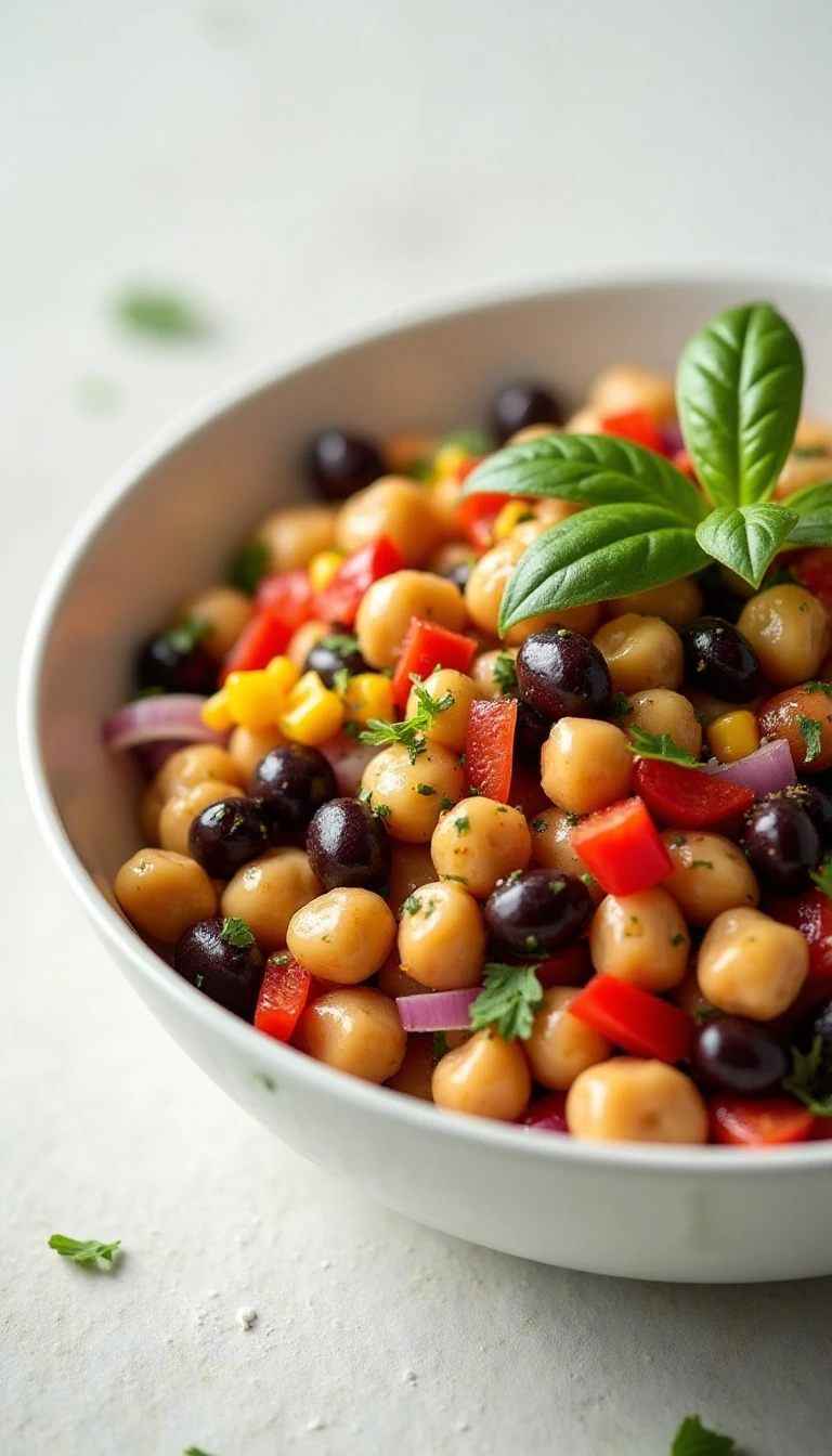 Vibrant Rainbow Bean Salad Recipe (Healthy & Easy)