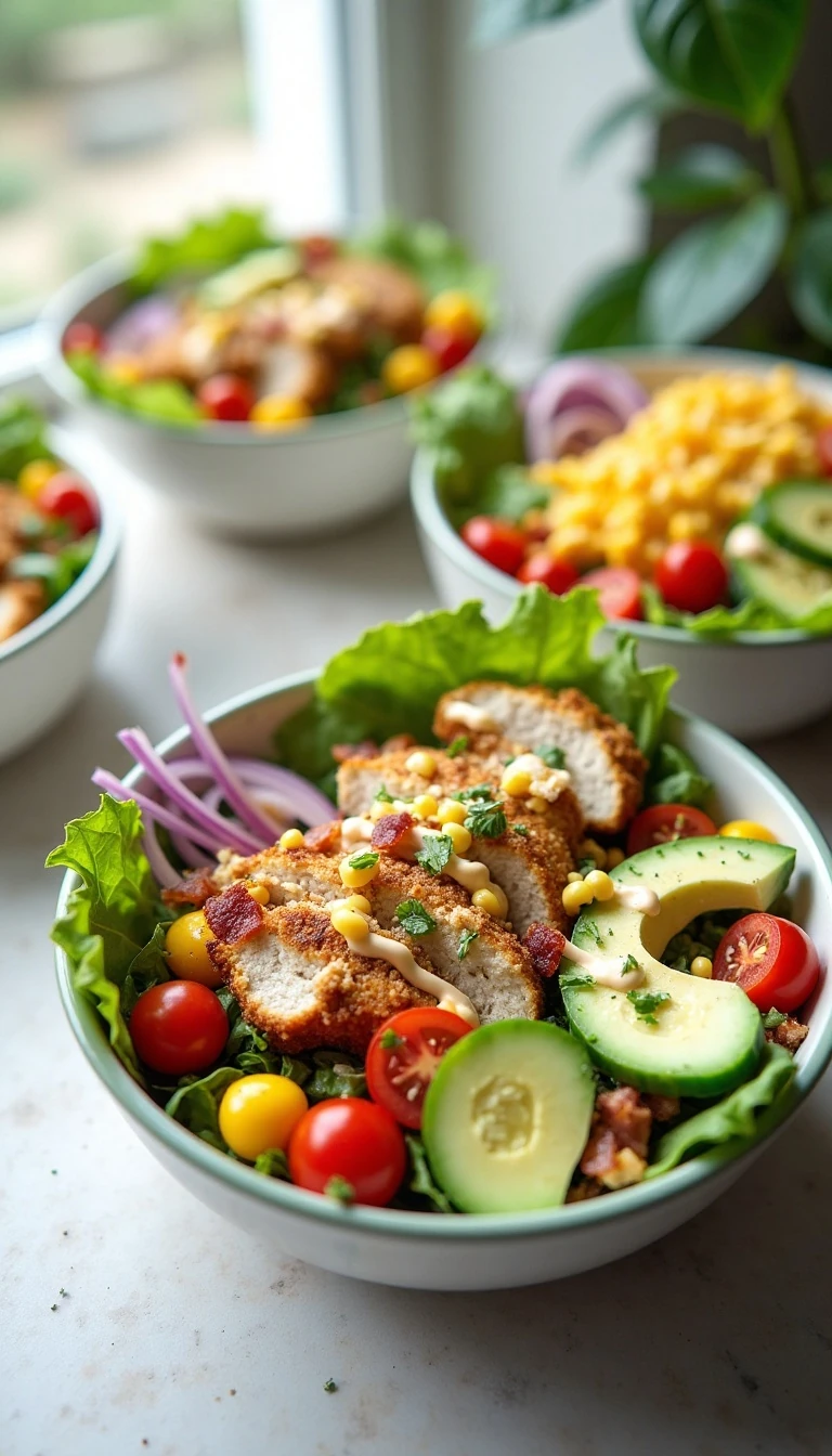 Easy Ranch Chicken Salad Bowl Recipe