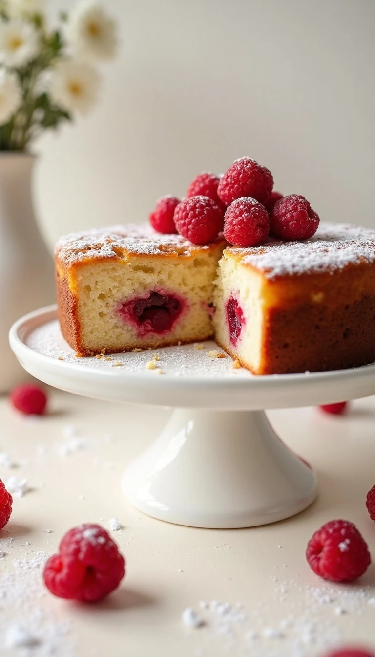 Easy Raspberry Ricotta Breakfast Cake Recipe