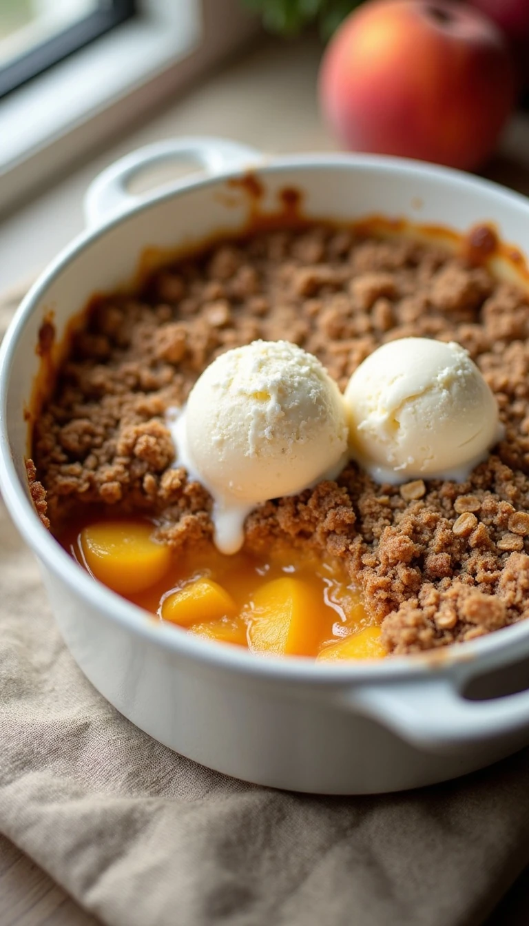 The Best Peach Crisp Recipe Ever