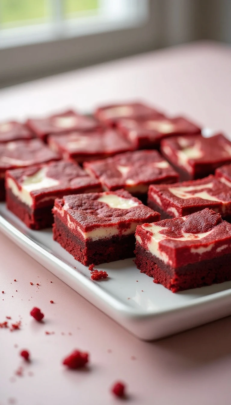 Fudgy Red Velvet Cheesecake Brownies Recipe