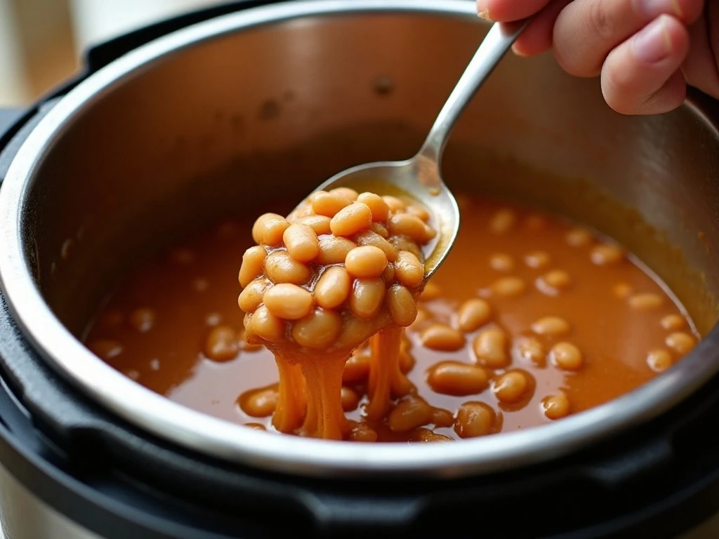 Mashing pinto beans for a creamy restaurant-style texture
