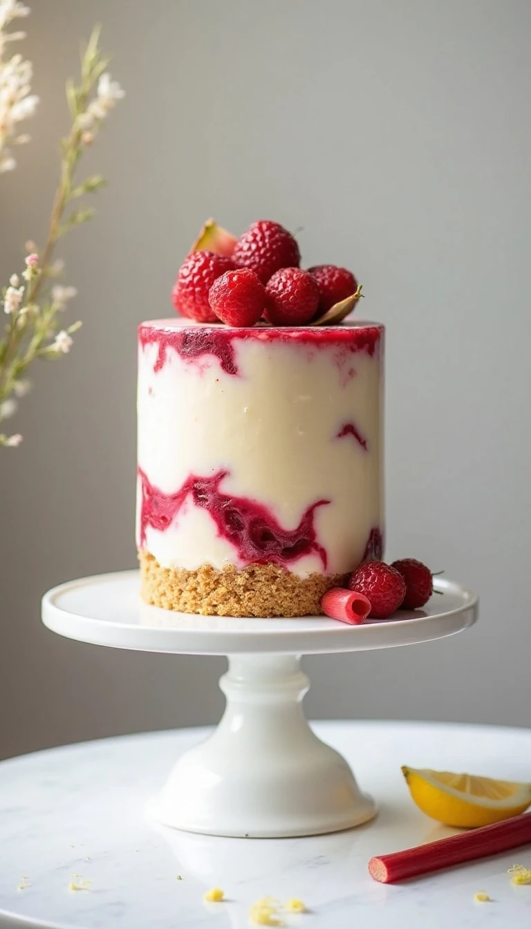 Rhubarb Cheesecake: A Perfectly Tart Dessert Delight