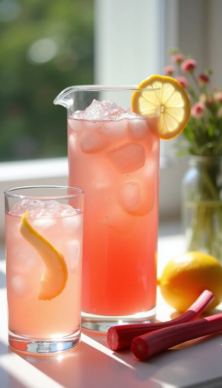 Refreshing Rhubarb Lemonade Recipe: Easy & Tart Summer Drink