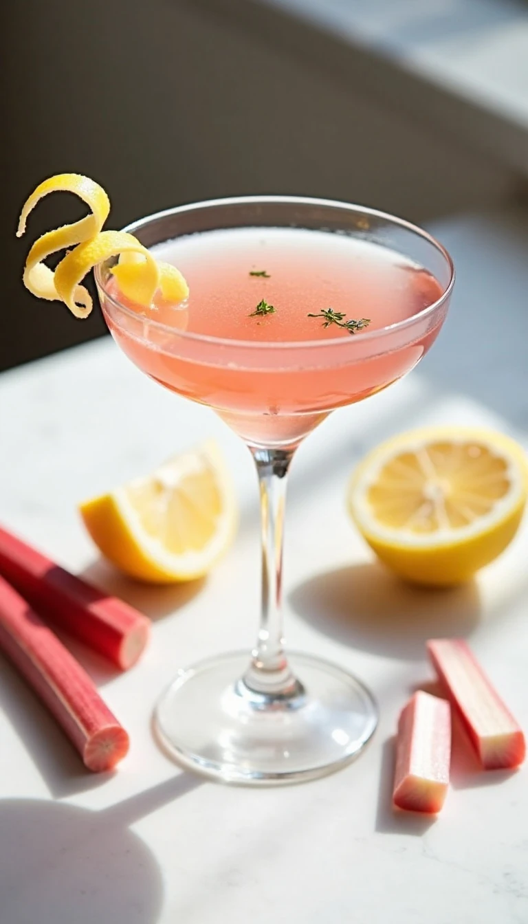 Rhubarb Martini: A Tart, Refreshing Cocktail Recipe