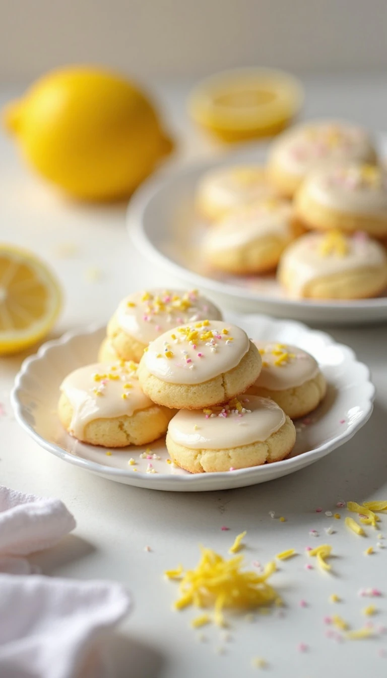 Soft and Chewy Italian Ricotta Cookies Recipe with Lemon Glaze
