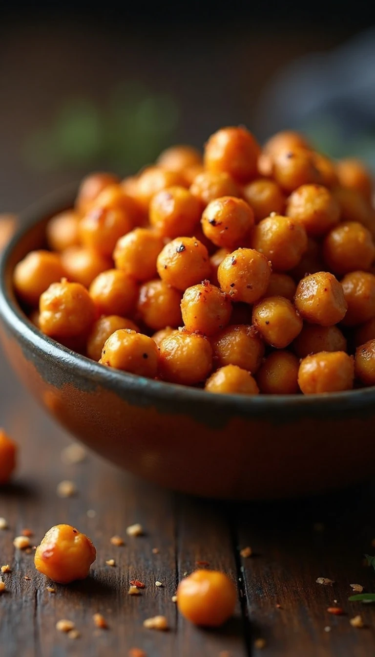 Crispy Roasted Chickpeas Recipe (Easy & Healthy Snack)