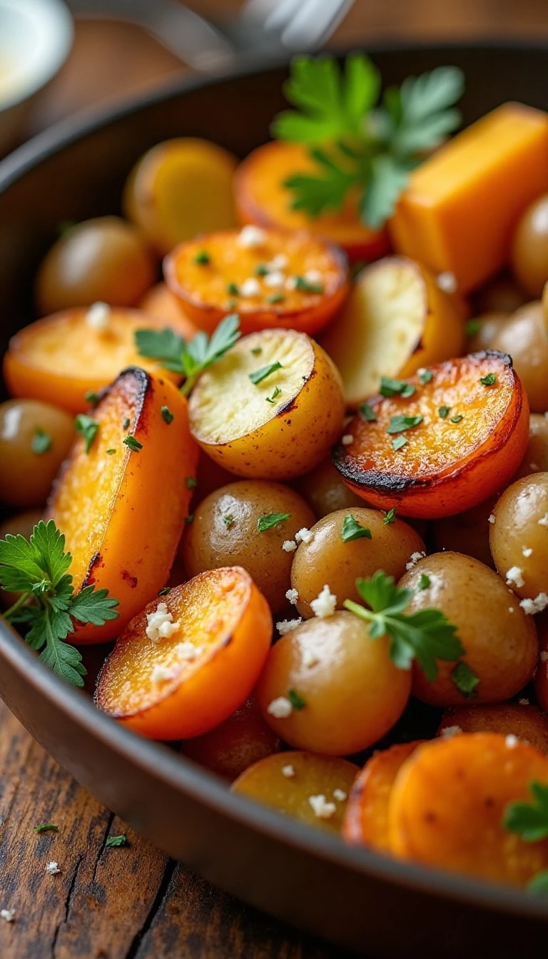 Easy Roasted Potatoes and Squash Recipe