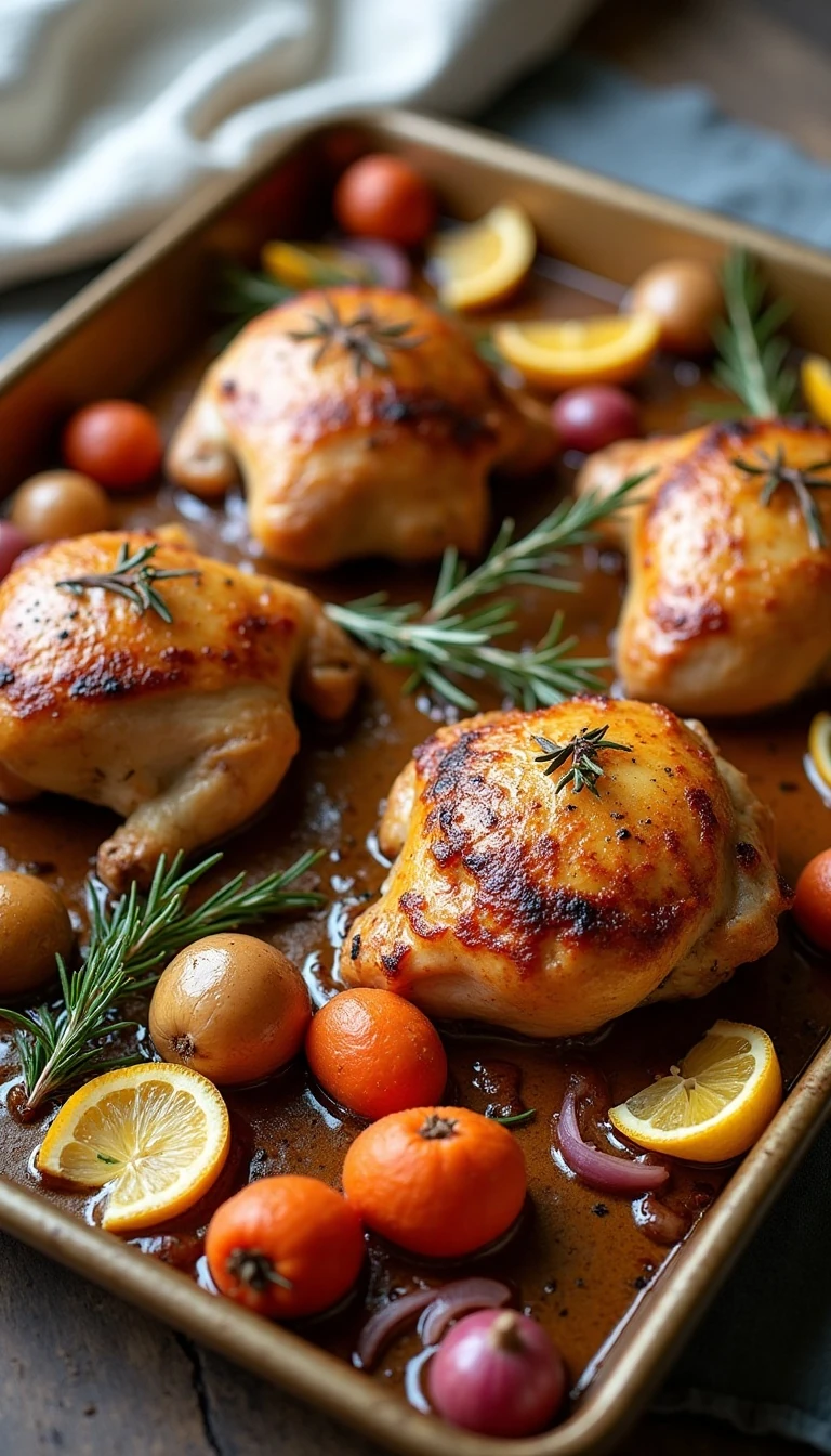 One-Pan Rosemary Chicken with Vegetables Recipe