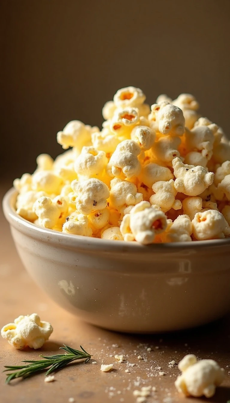 Rosemary Parmesan Popcorn: A Savory Snack Upgrade