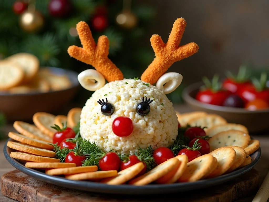 Make-ahead Rudolph cheese ball ready for holiday serving