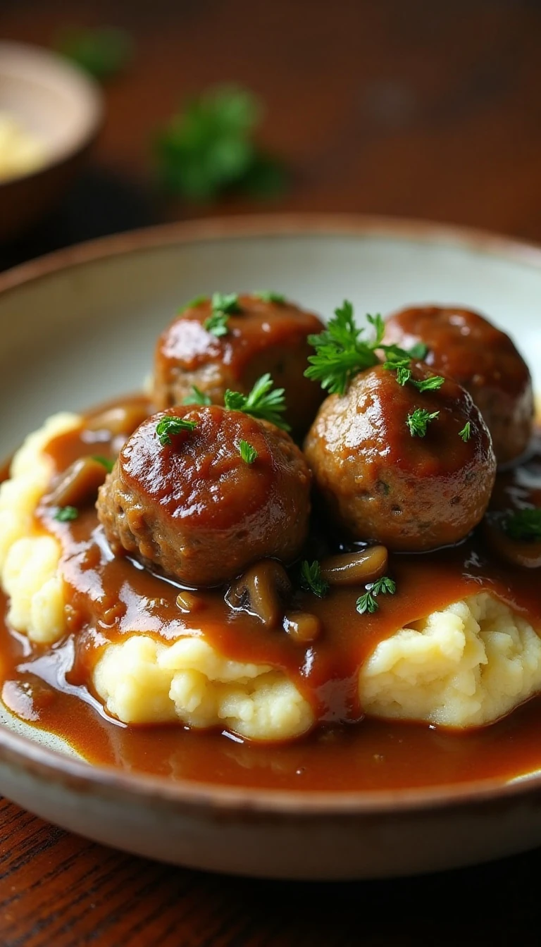 Salisbury Steak Meatballs Everyone Will Love