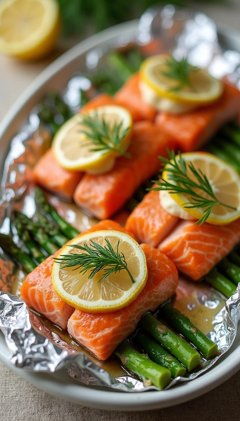 Easy Salmon and Asparagus Foil Packs Recipe