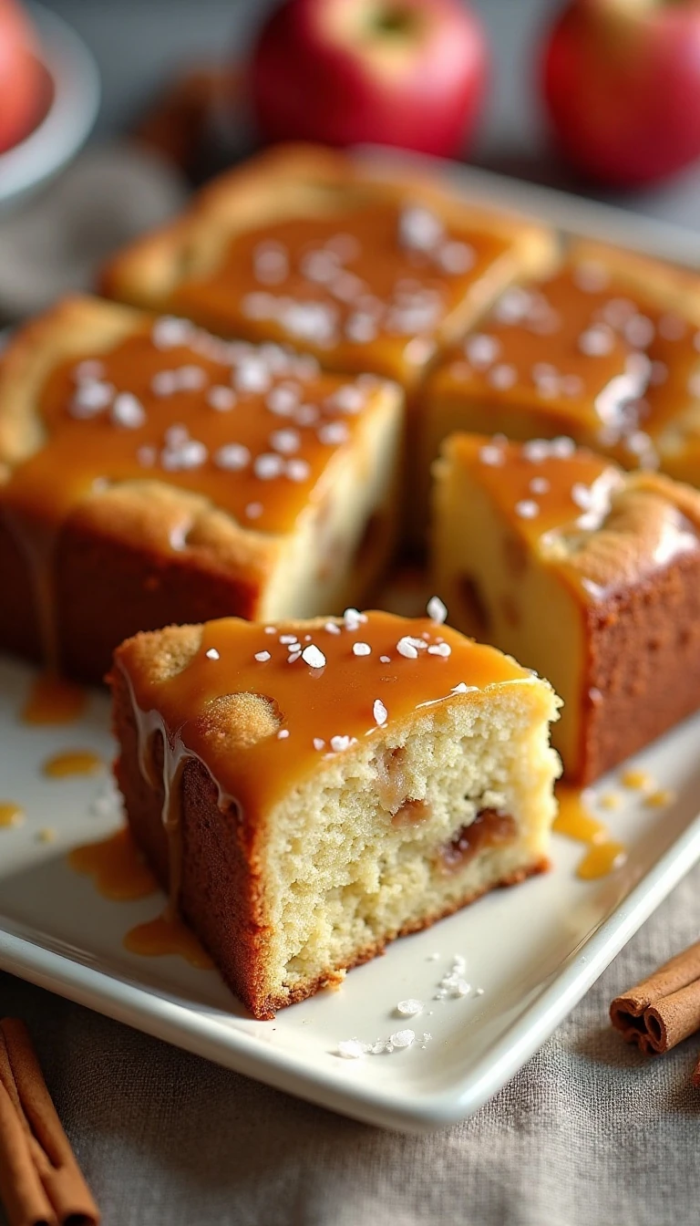 Easy Salted Caramel Apple Cake Recipe