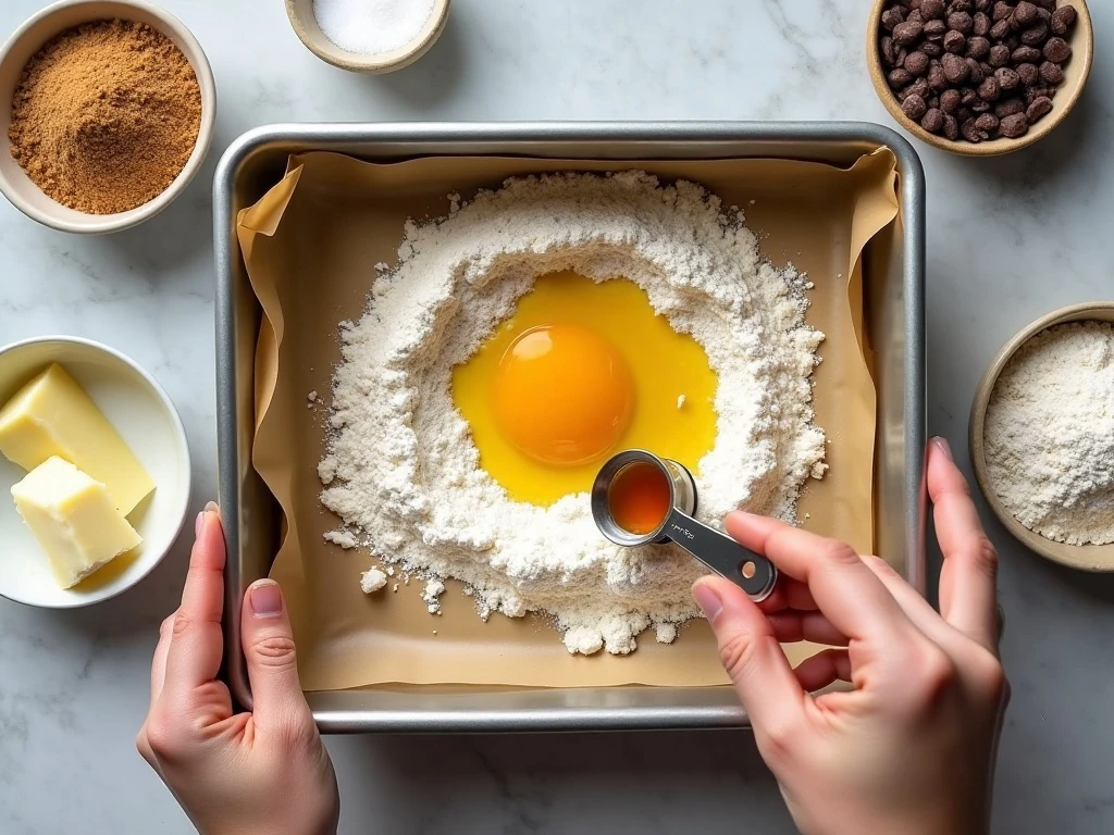 Ingredients for easy salted toffee bars