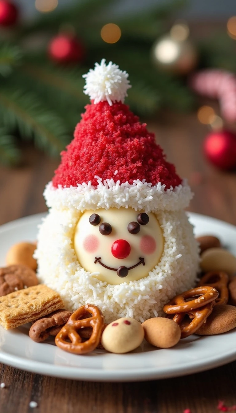 Santa Cheesecake Ball: A Festive Holiday Treat