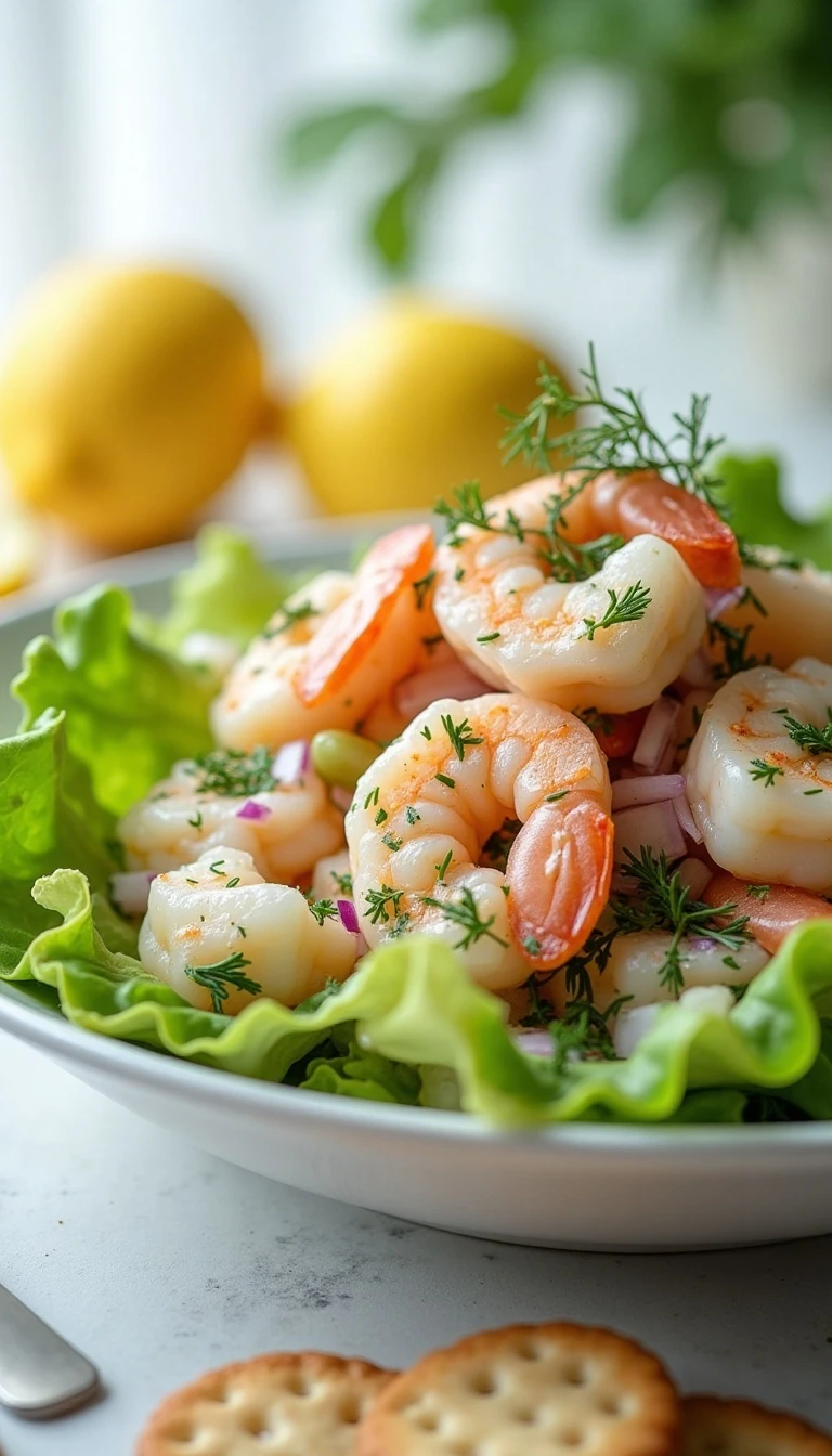Easy Scallop and Shrimp Seafood Salad Recipe