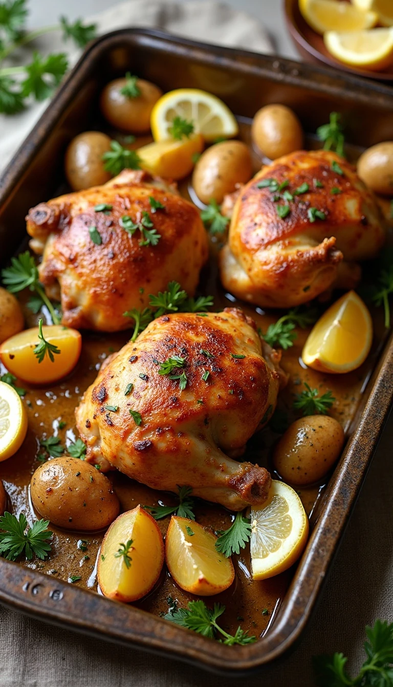 Sheet-Pan Chicken and Potatoes: A One-Pan Favorite