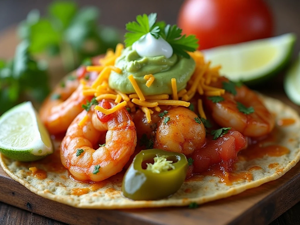 Fajita toppings including avocado cilantro salsa lime and jalapeños