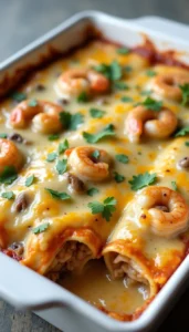 Easy Shrimp and Mushroom Enchiladas Recipe