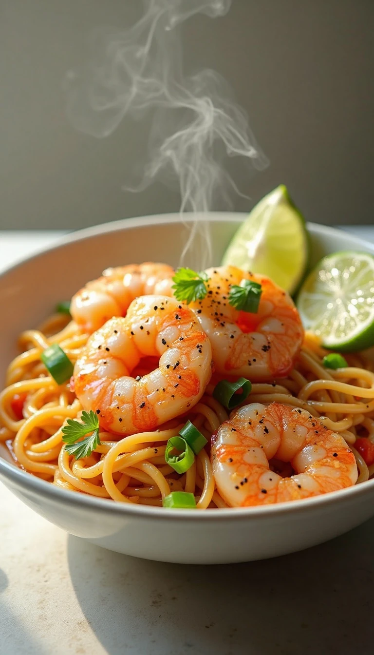 Easy 20-Minute Garlic Shrimp Noodles Recipe