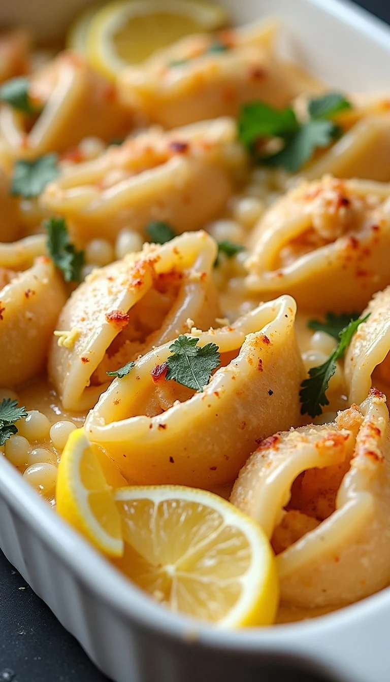 Creamy Shrimp Scampi Stuffed Shells Recipe