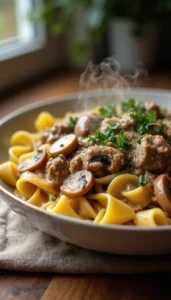 Easy Ground Beef Stroganoff Recipe with Creamy Mushroom Sauce
