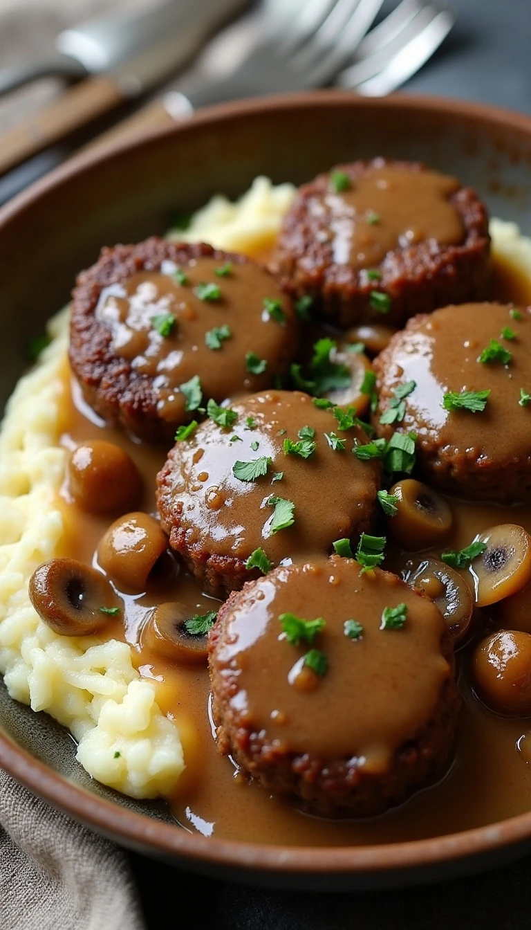 Easy Salisbury Steak Recipe with Rich Gravy