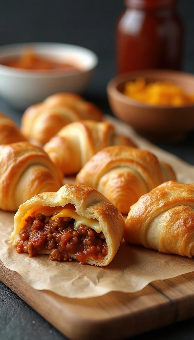 Best Easy Sloppy Joe Pockets Recipe with Cheddar