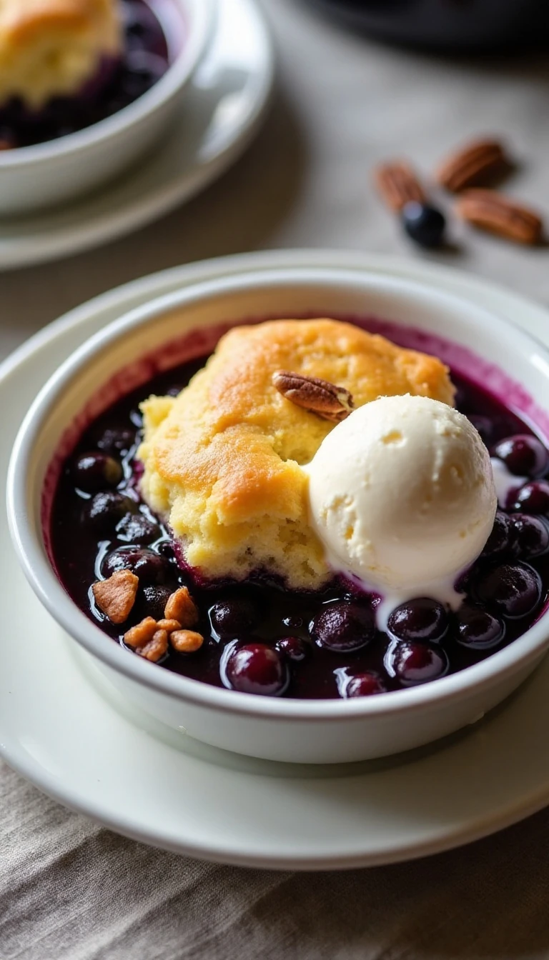 Slow Cooker Blueberry Cobbler Made Easy