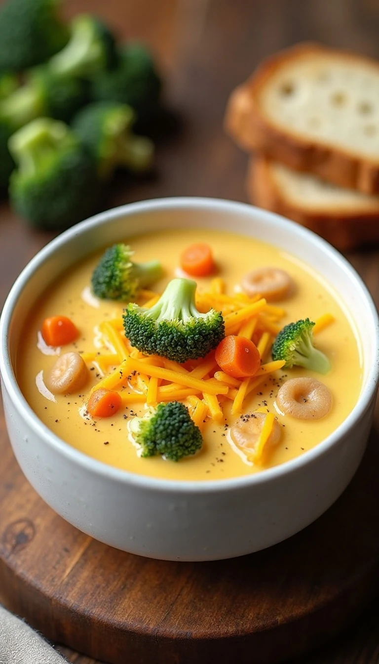 Easy Slow Cooker Broccoli Cheese Soup Recipe