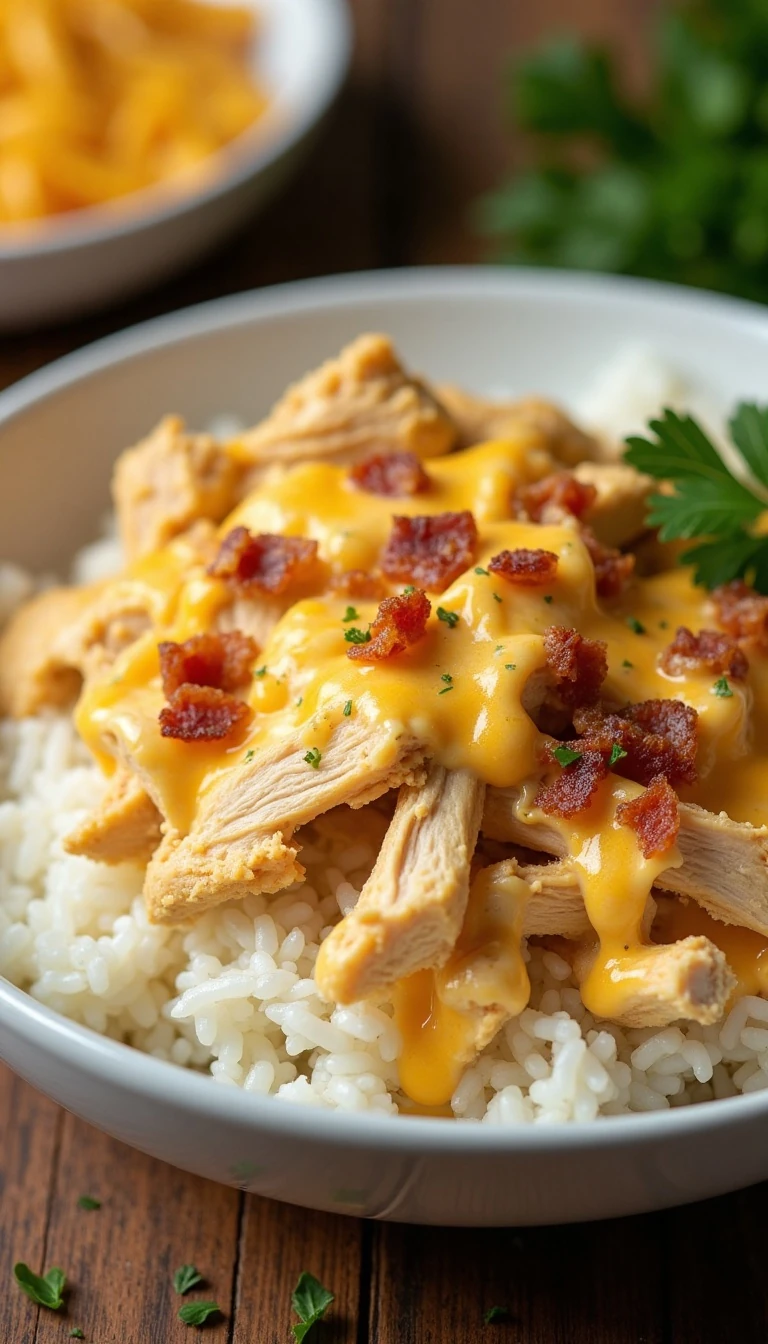 Slow Cooker Cheesy Ranch Chicken Recipe