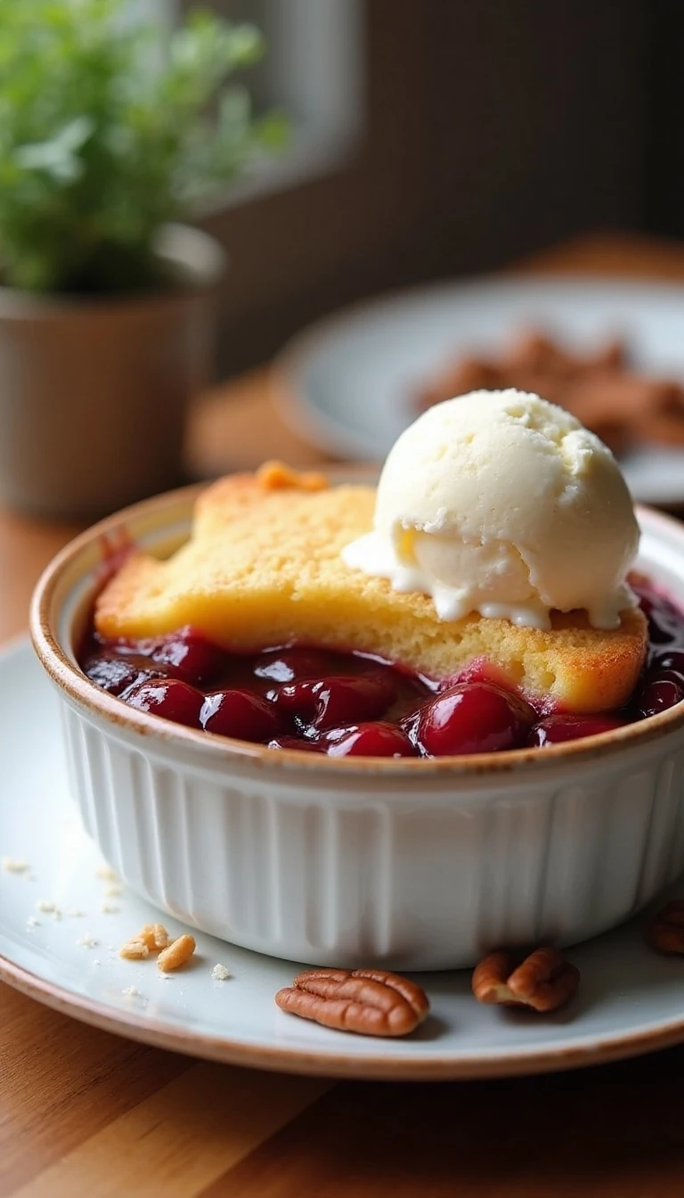 Easy Slow Cooker Cherry Dump Cake Recipe