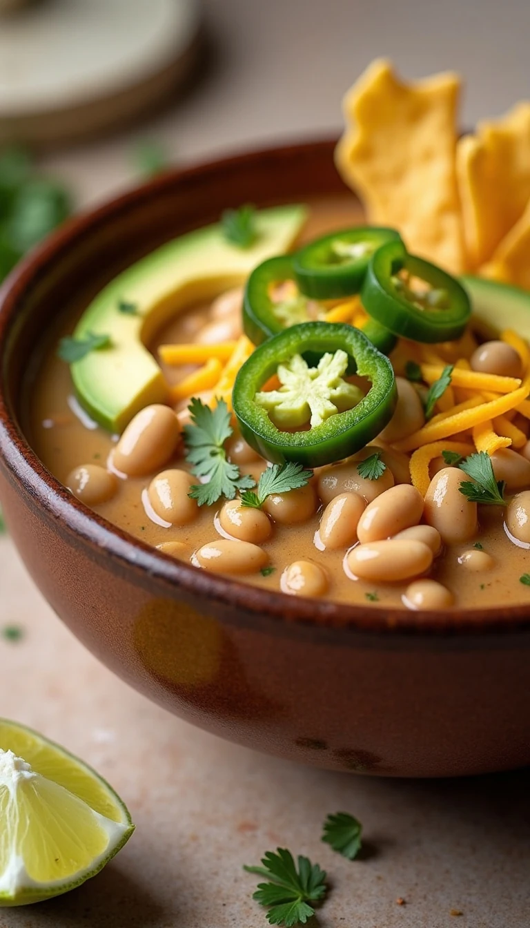 Slow Cooker White Bean Chicken Chili Recipe