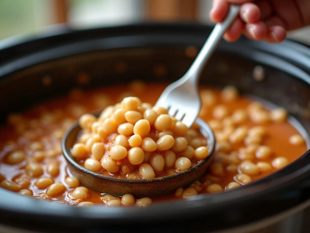 Mashed white beans used to thicken chicken chili