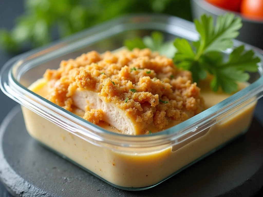 Storing leftover slow cooker chicken cordon bleu