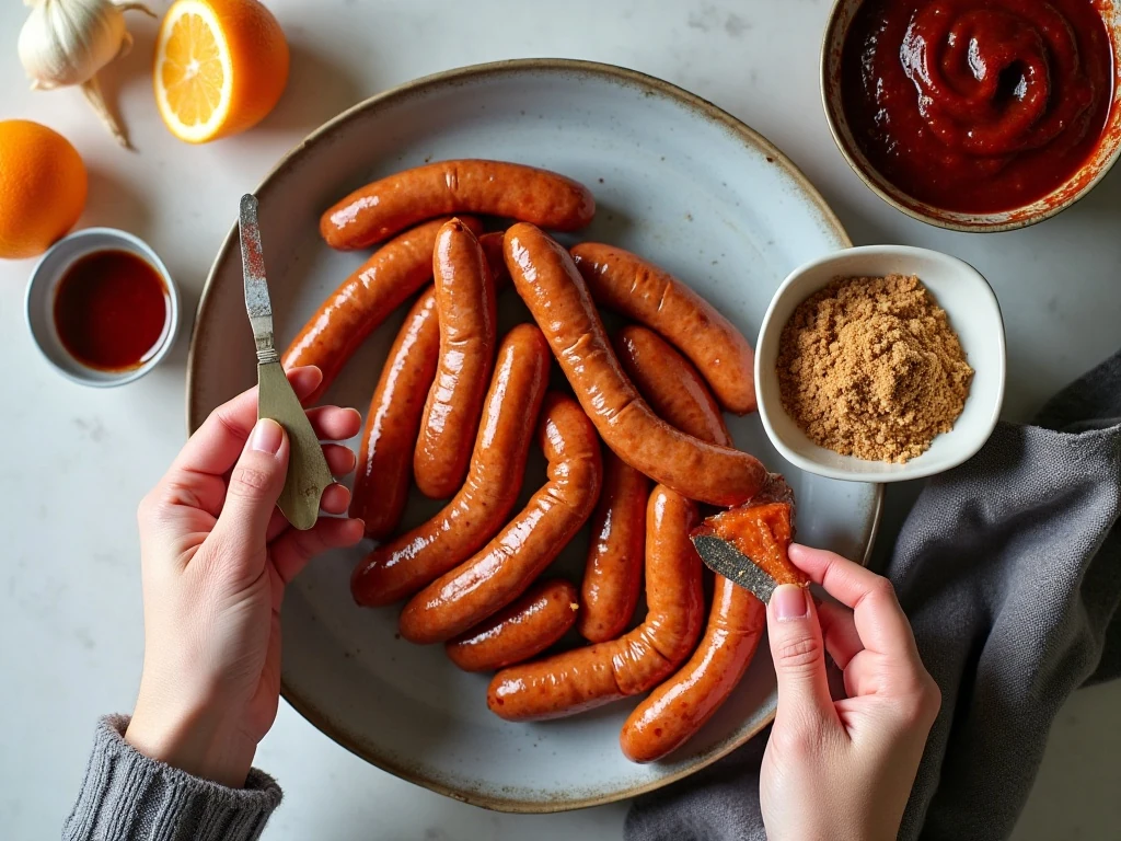 Ingredients for slow cooker cranberry BBQ Little Smokies