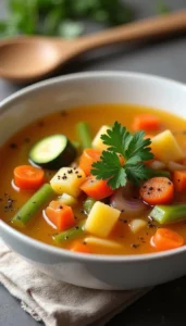 Easy Slow Cooker Fresh Vegetable Soup Recipe