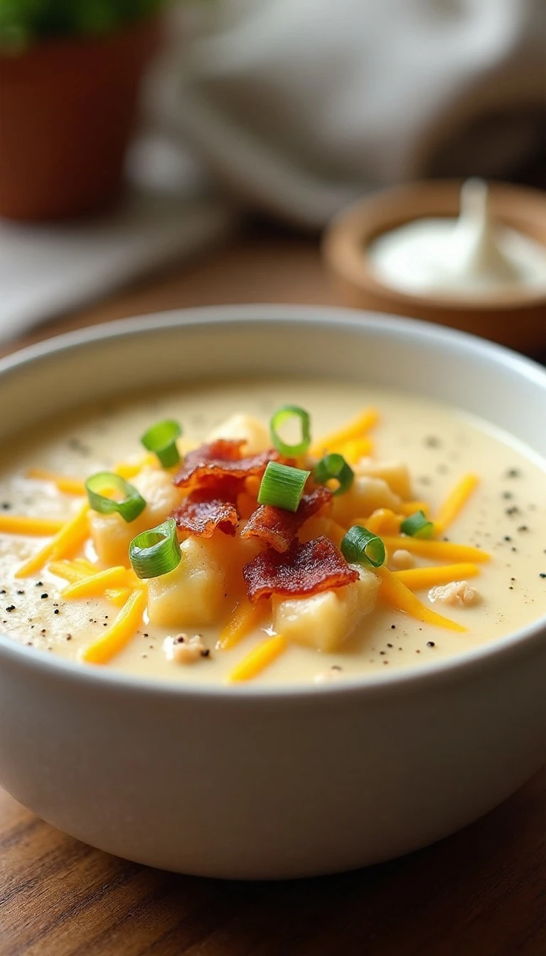 Slow Cooker Loaded Baked Potato Soup Made Easy