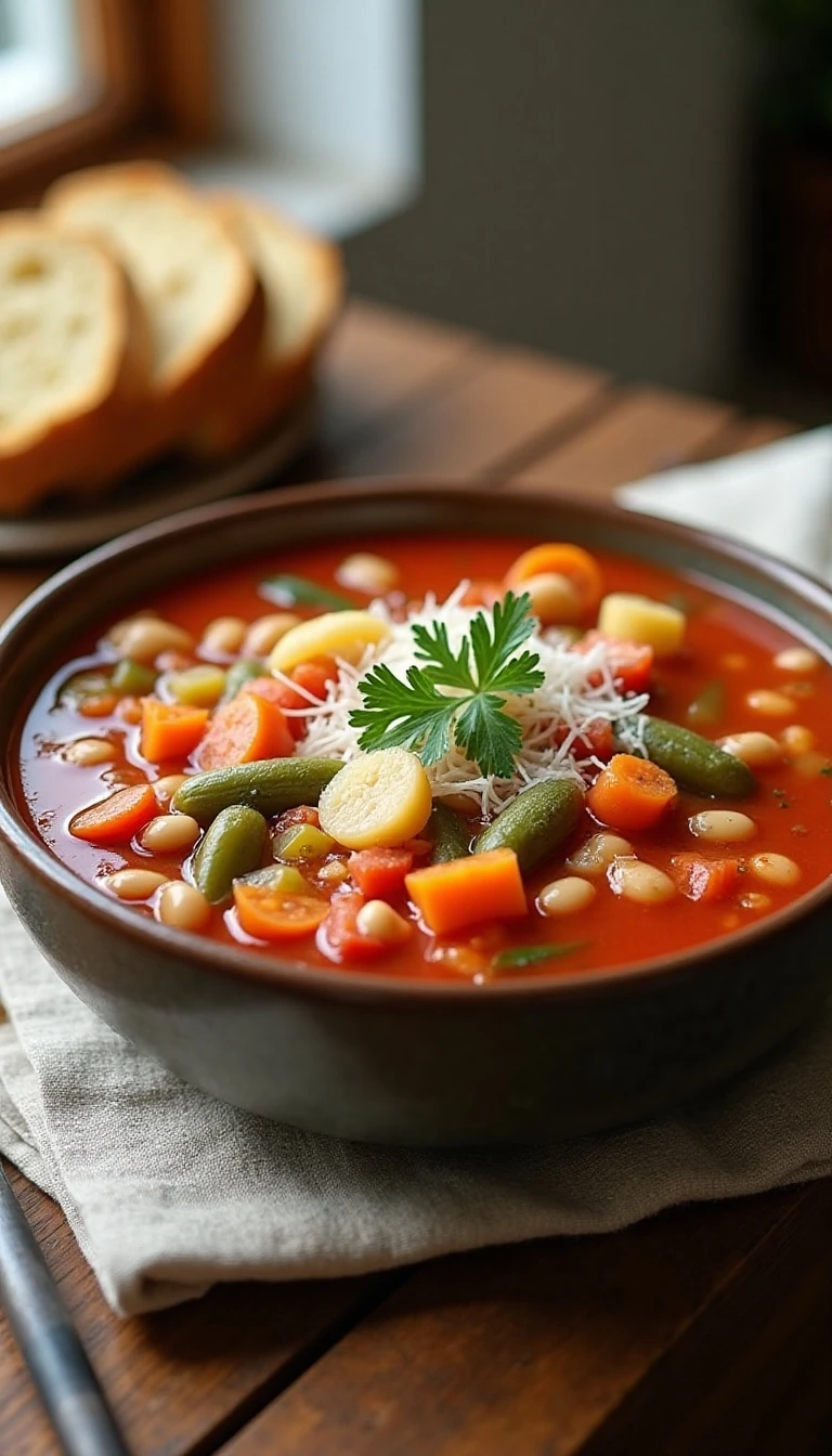 Slow-Cooker Minestrone Soup: A Cozy, Flavorful Classic