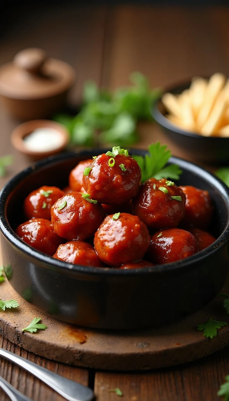 Easy Slow Cooker Party Meatballs Recipe with Grape Jelly and Chili Sauce