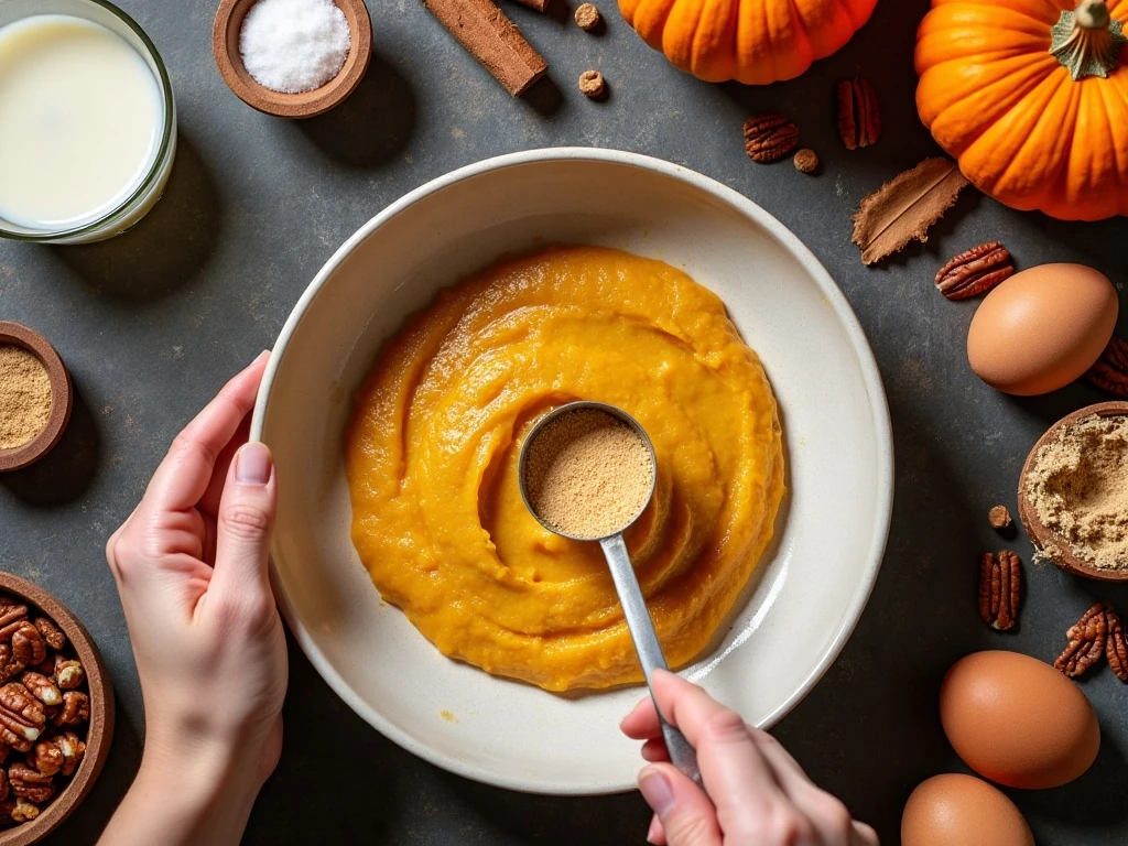 Ingredients for slow cooker pumpkin dump cake