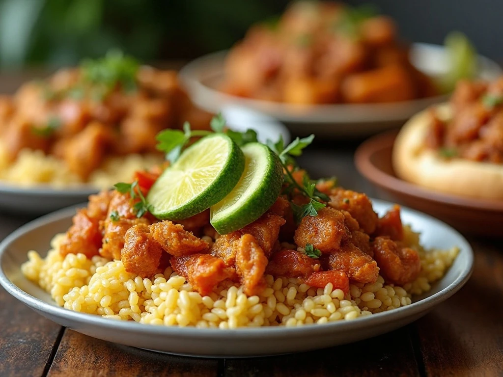 Three flavorful slow cooker chicken dinners ready to serve