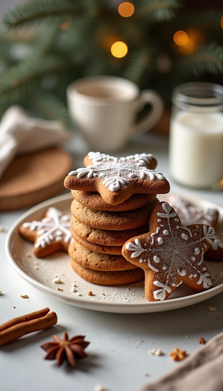 Soft-Glazed Gingerbread Cookies Recipe