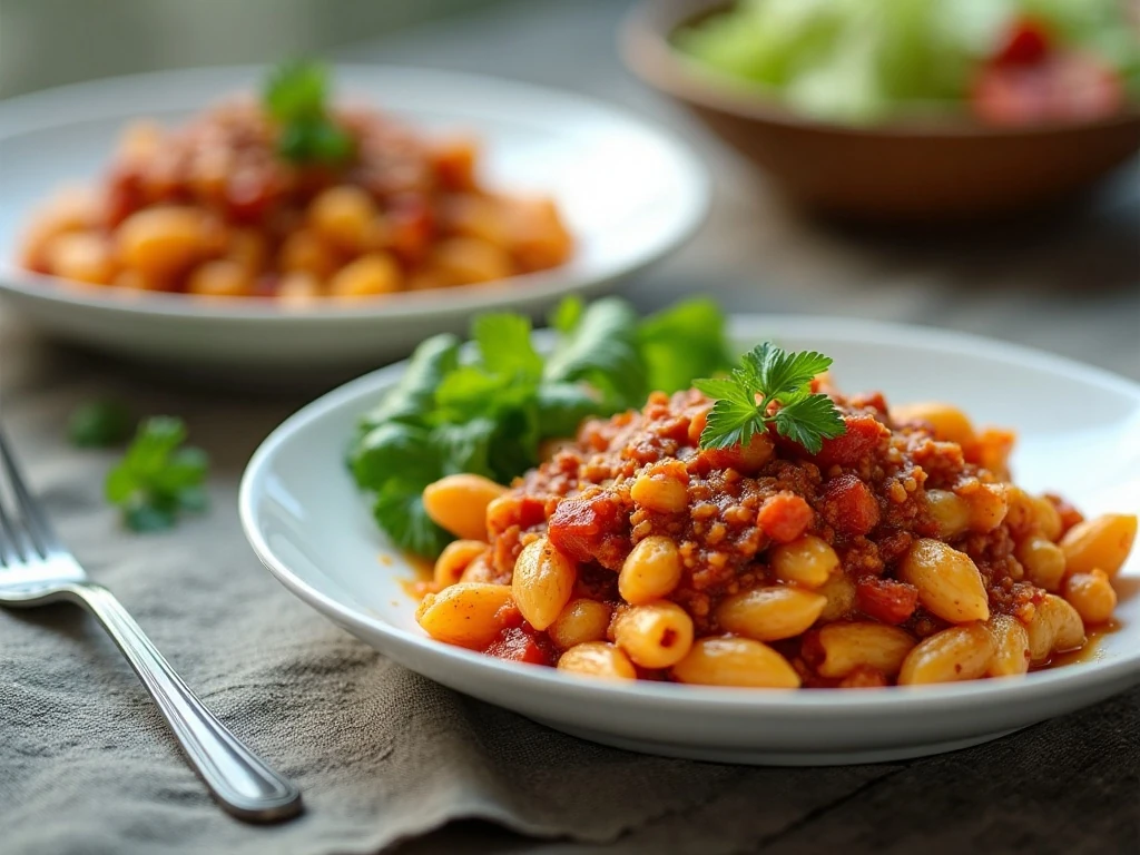 Southwestern goulash served as a colorful weeknight dinner